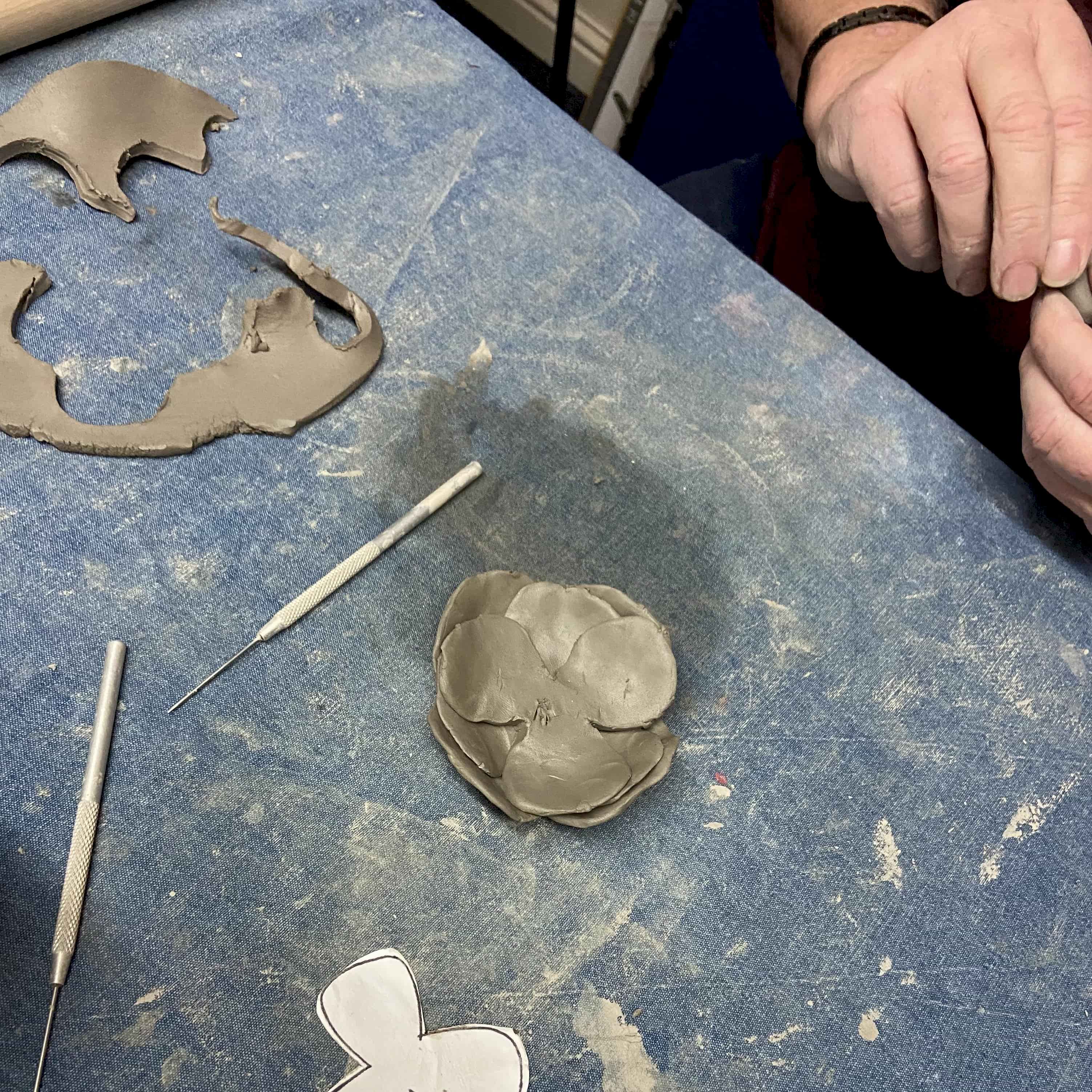   veteran making poppies 2